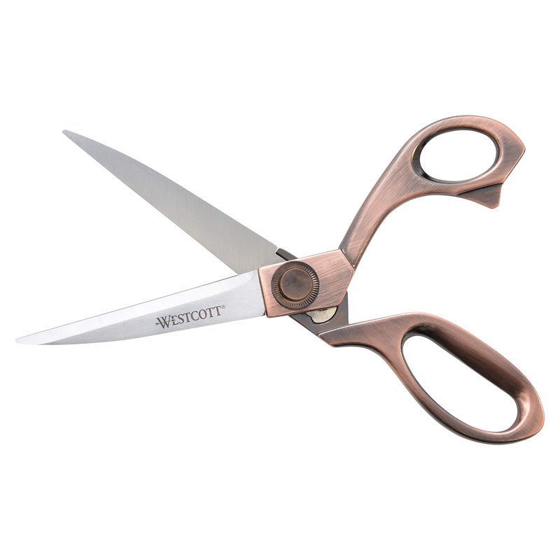 Westcott 8" Bent Stainless Steel Copper-Finish Scissors For Office & Home, 2 Pack (17600) - Image 2